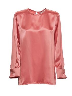 MaxMara Rose Pink Satin Blouse